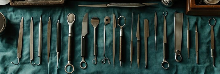 Surgical instruments lie neatly arranged on a sterile table. What precision and care go into each life-saving operation