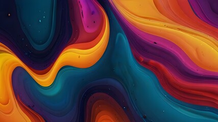 Wall Mural - Abstract colorful liquid background Generative AI

