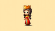 © arnanda - Queen game 3d pixel cartoon