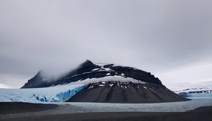  Majestic mountain peak under a dramatic sky