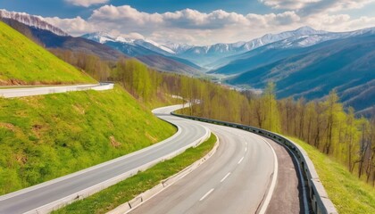  Majestic mountain highway a winding path to adventure