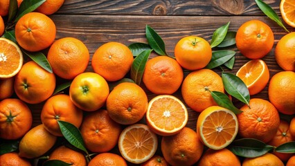 Canvas Print - Vibrant orange fruits in a tempting display , oranges, fresh, juicy, citrus, ripe, healthy, vitamin C, tropical, sunny