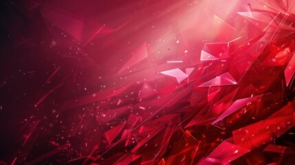 Wall Mural - Abstract Red Crystal Background