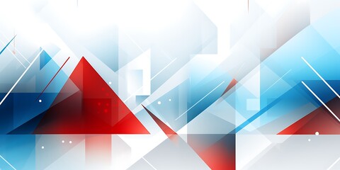 Poster - Background with geometric shapes, representing the concept of technology and innovation.