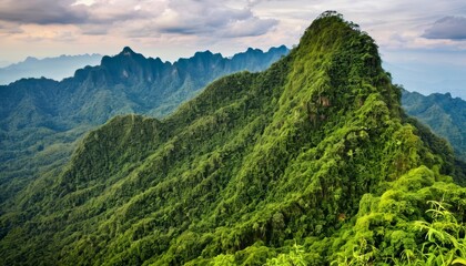 Canvas Print -  Epic Mountain Vista  Majestic and Untouched