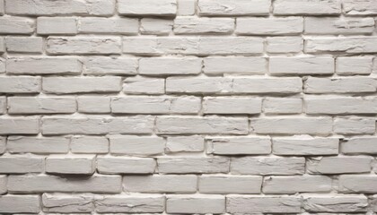 Wall Mural -  Modern minimalist white brick wall