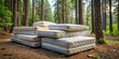 © NorthStar Creations - Forgotten Dreams in the Woods A Stack of Old Mattresses Left Amongst the Trees, Nature, Abandoned, Mattresses , Forest