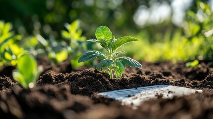 Canvas Print - Young Plant Sprout.