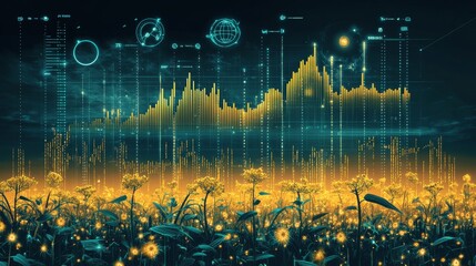 Sticker - Digital Data Field.