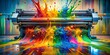 © NorthStar Creations - Printing Press Explosion of Colors, printing , color , ink , machine