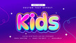 © starlineart - editable colorful kids text effect style
