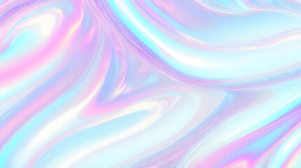 Holographic background seamless trendy iridescent light foil texture. Soft holographic pastel unicorn marble background pattern. Modern pearlescent blurry abstract swirl illustration.	
