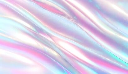 Holographic background seamless trendy iridescent light foil texture. Soft holographic pastel unicorn marble background pattern. Modern pearlescent blurry abstract swirl illustration.	
