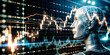 © HaJung - Photo Realistic as AI powered trading and stock market graph concept as An AI powered trading icon paired with a stock market graph representing the advanced trading capabilities of AI in the financia
