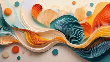 Wall Mural - HD backgrounds and textures with colorful abstract art creations, minimalist design with abstract