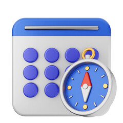 3d calendar icon