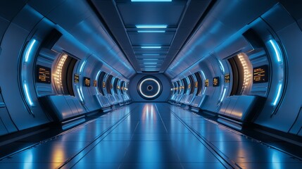 Wall Mural - Futuristic Corridor.