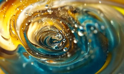 Aufkleber - Abstract Background Of Oil In Water