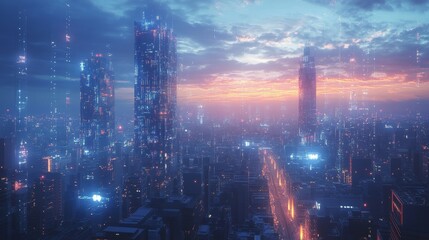 Cyberpunk Cityscape.