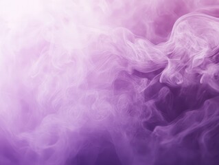 Wall Mural - A soft, ethereal blend of purple smoke creating a dreamy atmosphere.