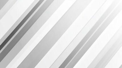 Fototapete - Minimalist white and gray striped background with modern design elements, perfect for a clean and abstract