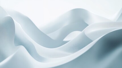Fototapete - Minimalistic abstract white background featuring light geometric patterns with soft gradient effects