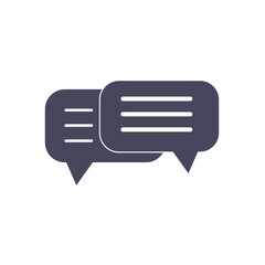Fototapete - comment icon vector. chat, massage bubble speech icon. speech bubble icon symbol. conversation line 
