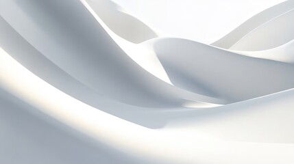 Fototapete - Modern white background with smooth, polished texture and minimalistic design elements