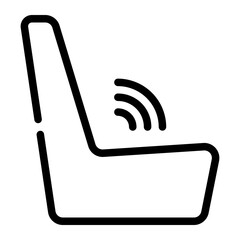 Poster - seat line icon