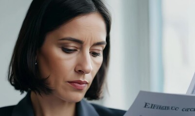 Wall Mural - British Woman Reviewing Legal Contract with Lawyer