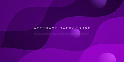 Wall Mural - minimal background purple abstract 3d wave design for banner cover book flyer and other element grap