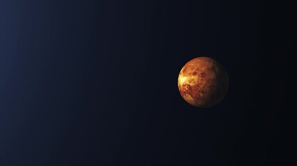 Wall Mural - planet venus in the solar system that rotates in space.