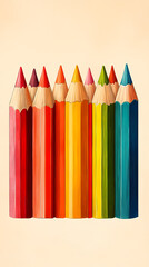 Wall Mural - Color pencils background