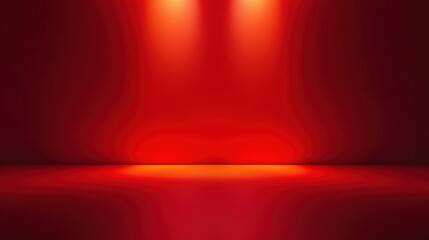 Poster - Red studio background