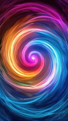 Sticker - Colorful abstract spiral