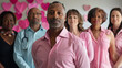 © Creative Valley - Group of breast cancer advocates with a central male leader