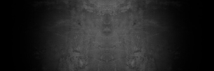 Wall Mural - Old wall texture cement dark black gray background abstract grey color design are light with white gradient background.