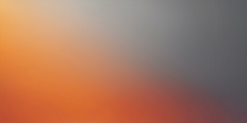 Wall Mural - grey to orange colors grainy gradient smooth transitio background