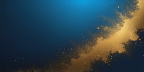 Wall Mural - gold to blue colors grainy gradient smooth transition background