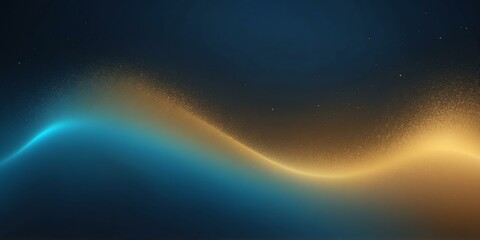 Wall Mural - gold to blue colors grainy gradient smooth transition background
