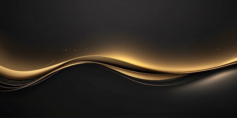 Wall Mural - black to gold colors grainy gradient smooth transition background