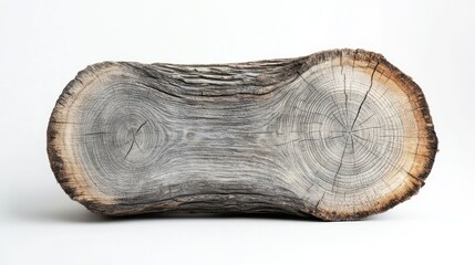 Poster - A Split Log With Two Visible Growth Rings
