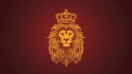 Dutch lion, a symbol of courage and strength, depicted in a traditional heraldic pose with a crown above its head.