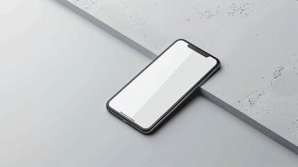 a cell phone is laying on a table with a white background