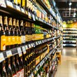 © Adobe Contributor - Rows of Wine Bottles in Grocery Store