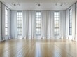 © Adobe Contributor - Empty Room With Large Windows And White Curtains