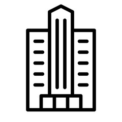 Wall Mural - Skyscraper Vector Icon Design