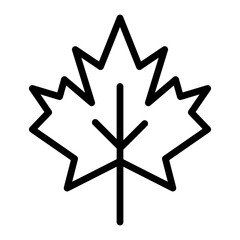 Poster - Leaf Vector Line Icon Design