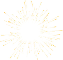 gold glowing transparent firework. new year sparkler star