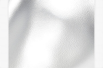 Wall Mural - Silver Glossy Leather Texture: High-Resolution Close-Up